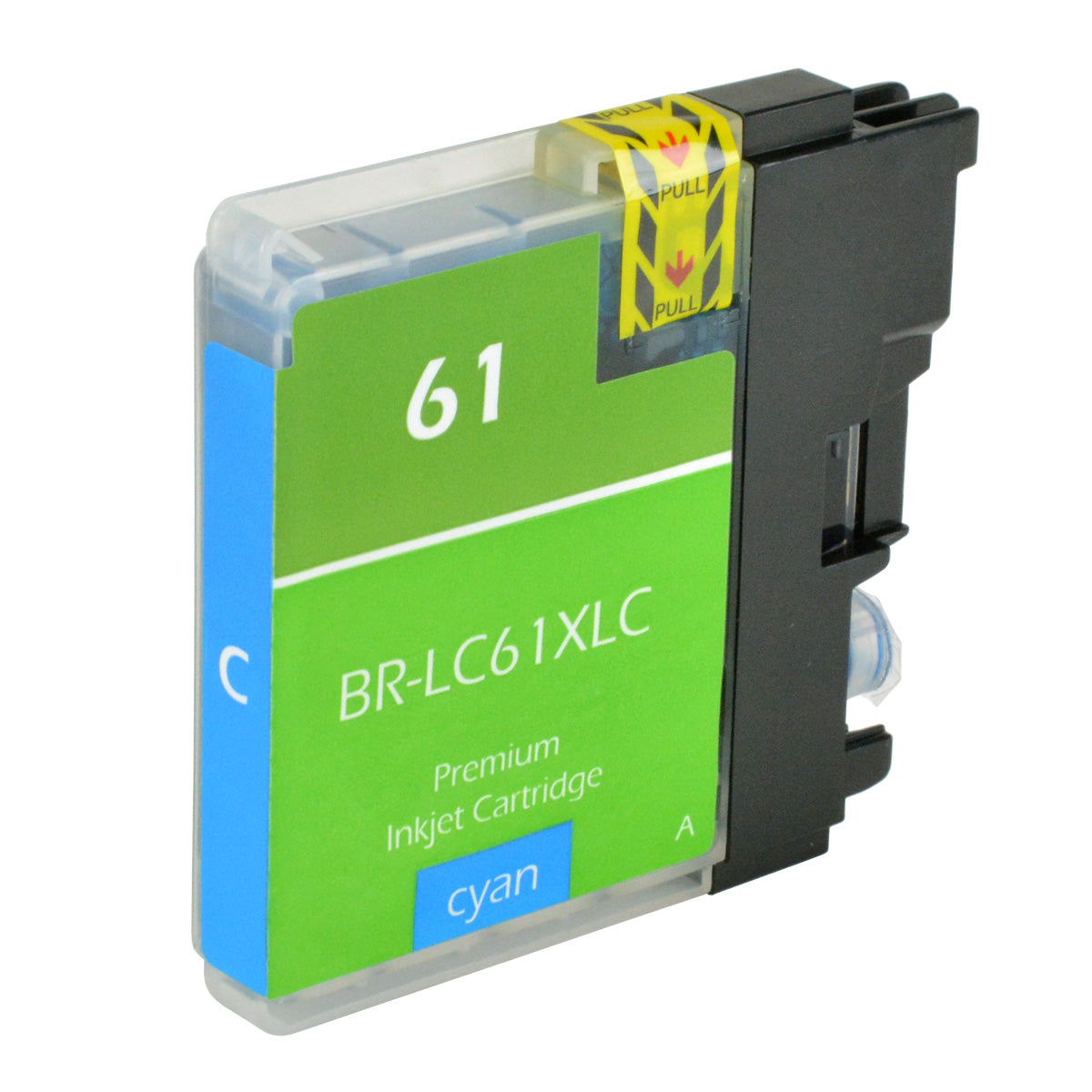 Compatible Brother LC61 (LC61C) InkJet Cartridge, Cyan, 1700 High Yield