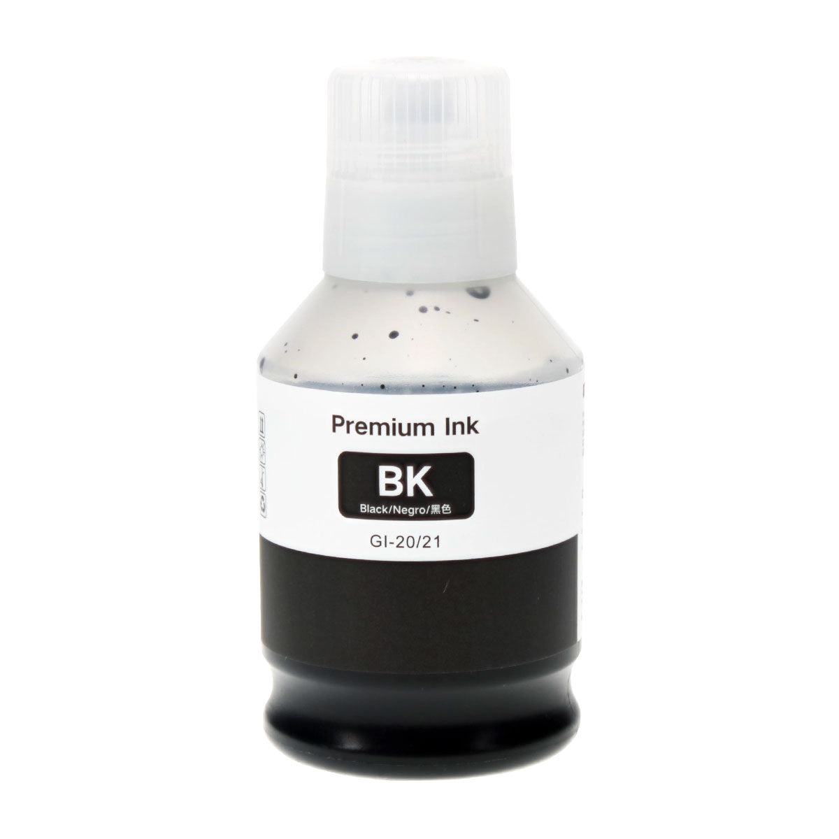 Compatible Canon GI-20BK, GI-21BK (4526C001, 3383C001) Inkjet Bottle, Black, 170ml, Pigmented