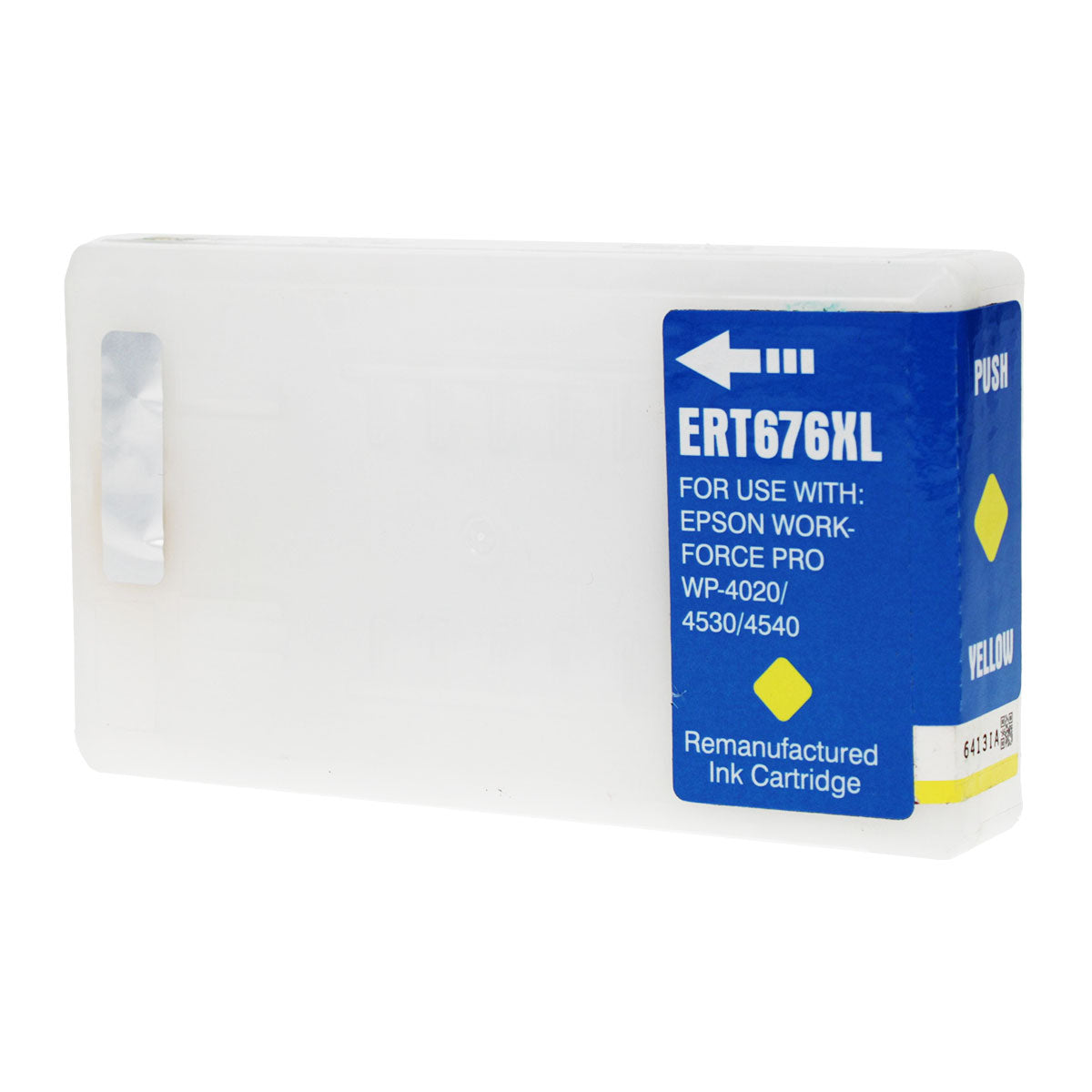 Remanufactured Epson 676XL (T676XL420) InkJet Cartridge, Yellow, 1200 High Yield