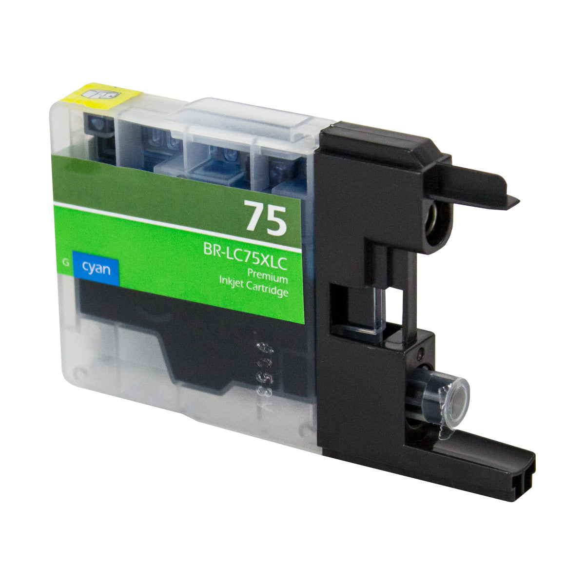 Compatible Brother LC75 (LC75C) InkJet Cartridge, Cyan, 600 High Yield ...