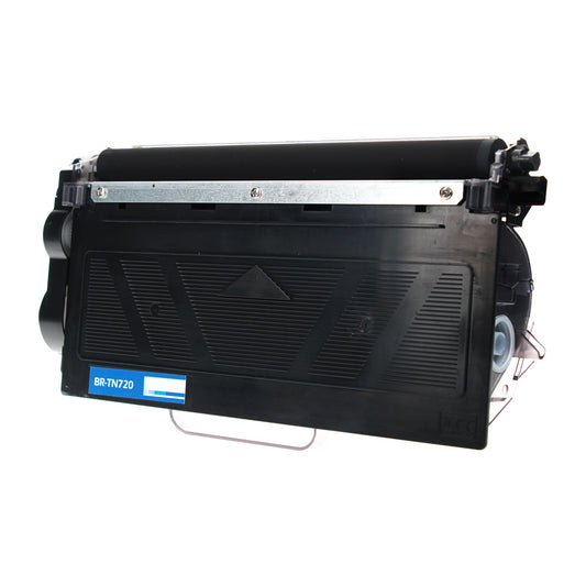 Compatible Brother TN720 (TN720) Toner Cartridge, Black, 3K Yield