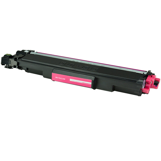 Compatible Brother TN223 (TN223M) Toner Cartridge, Magenta, 1.3K Yield