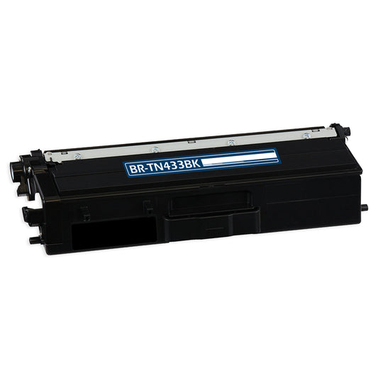 Compatible Brother TN433 (TN433BK) Toner Cartridge, Black, 4.5K High Yield
