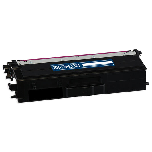 Compatible Brother TN433 (TN433M) Toner Cartridge, Magenta, 4K High Yield