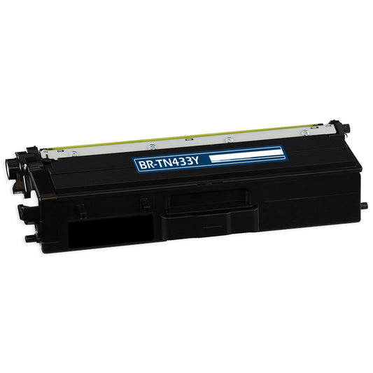 Compatible Brother TN433 (TN433Y) Toner Cartridge, Yellow, 4K High Yield
