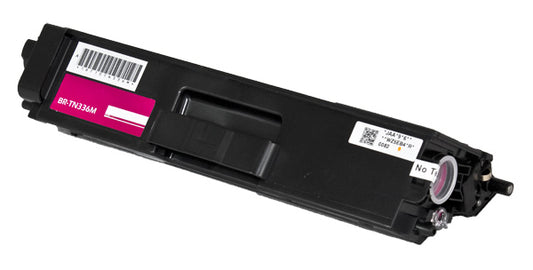 Compatible Brother TN336 (TN336M) Toner Cartridge, Magenta, 3.5K High Yield