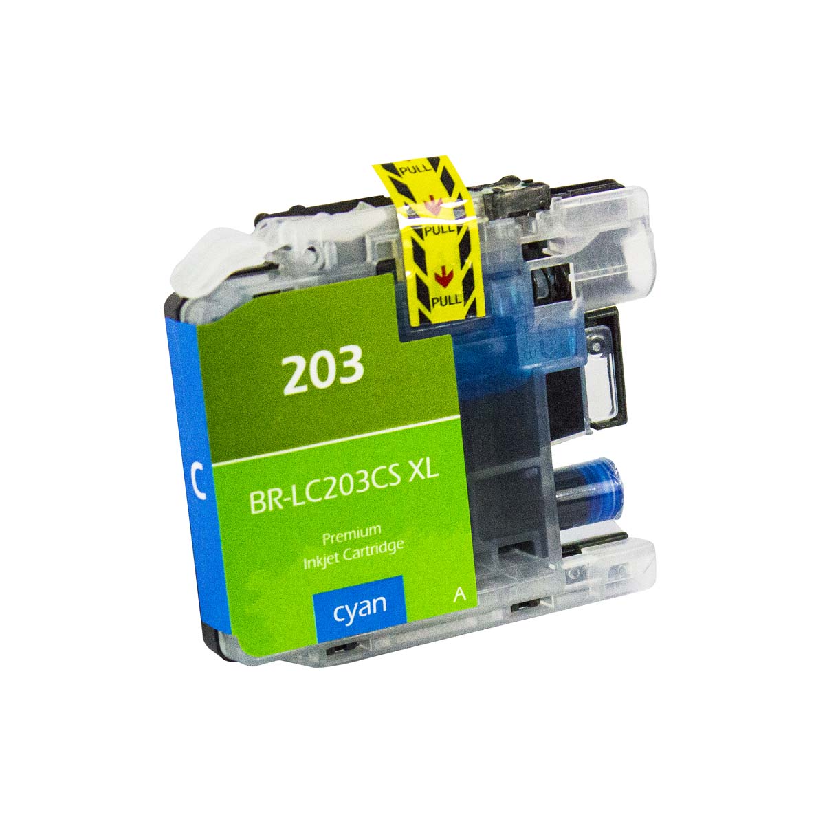 Compatible Brother LC203 XL (LC203CXL) InkJet Cartridge, Cyan, 550 High Yield