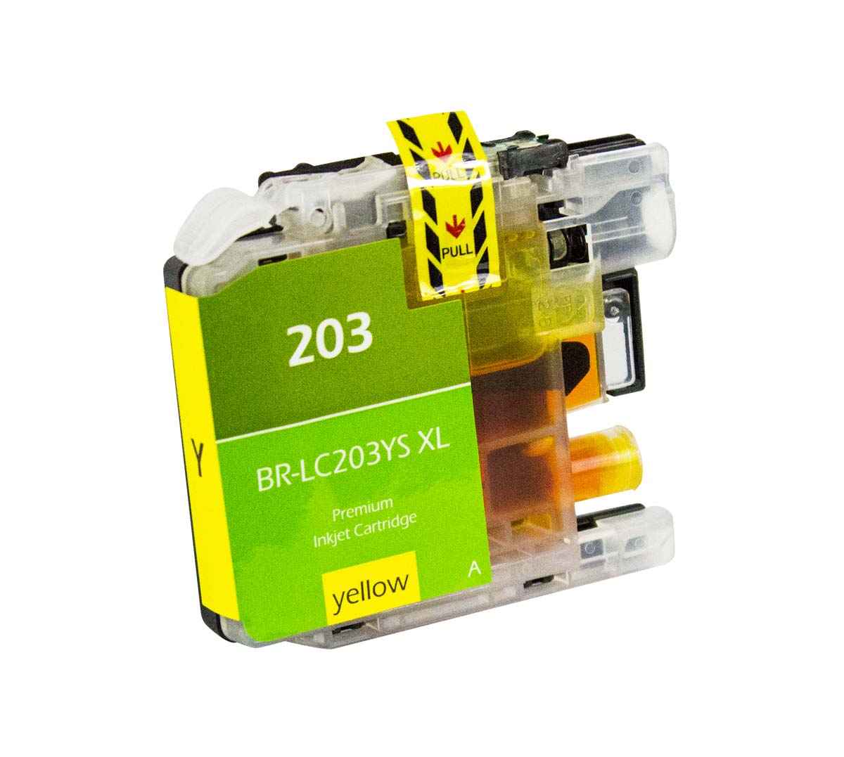 Compatible Brother LC203 XL (LC203YXL) InkJet Cartridge, Yellow, 550 High Yield