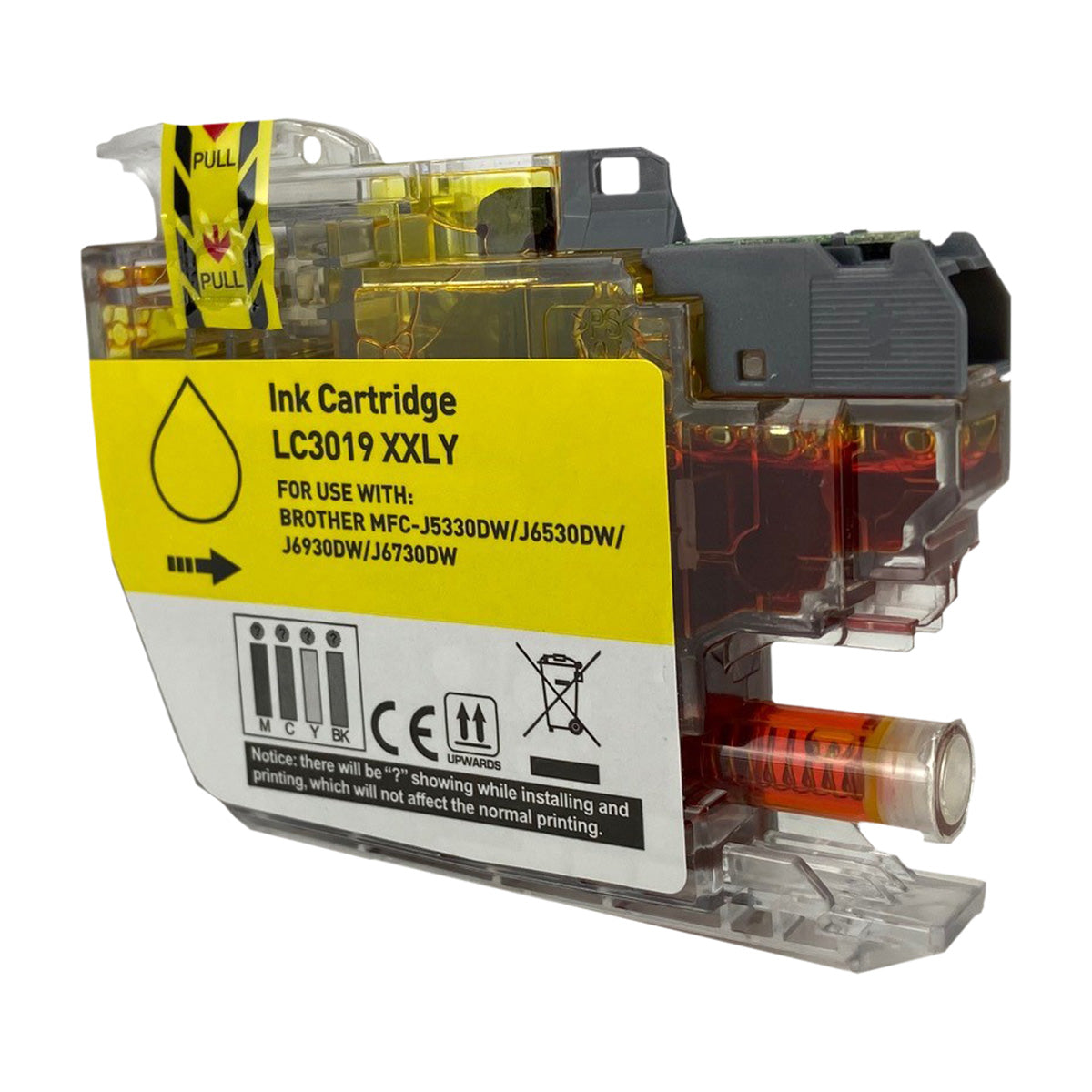 Compatible Brother LC3019 XXL (LC3019Y) InkJet Cartridge, Yellow, 1.5K Super High Yield
