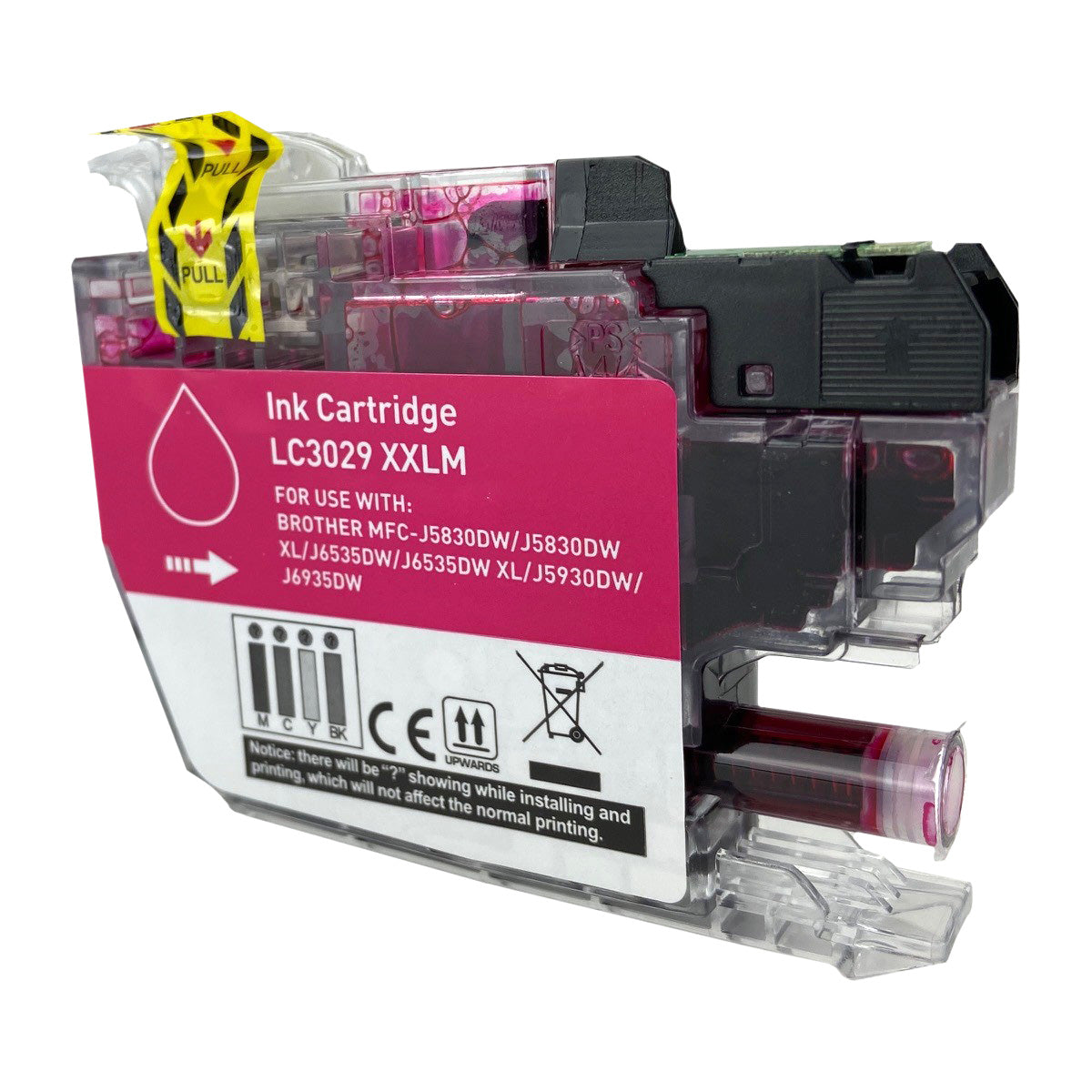 Compatible Brother LC3029 XXL (LC3029M) InkJet Cartridge, Magenta, 1.5K Super High Yield