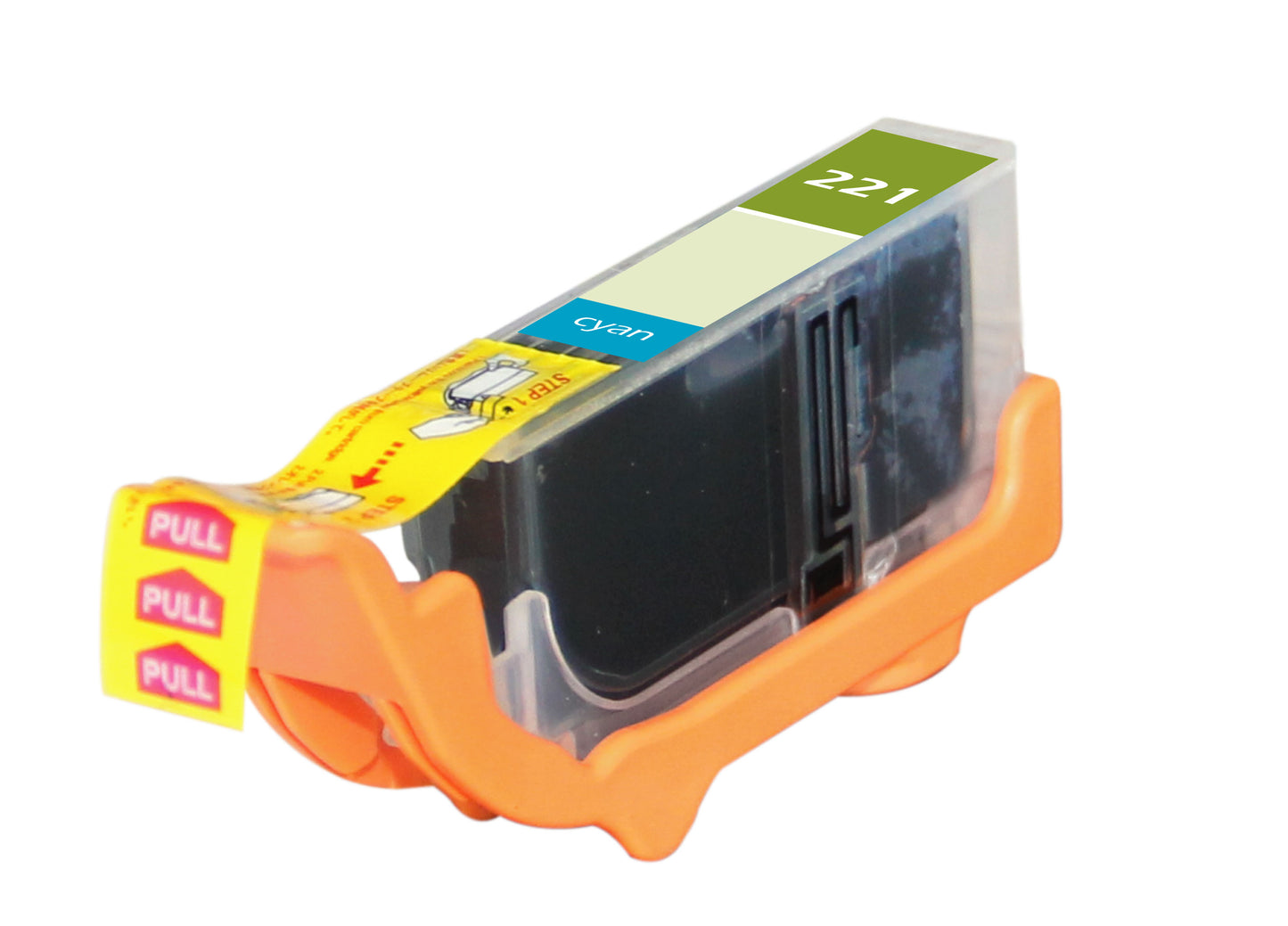 Compatible Canon CLI-221 (CLI-221C) InkJet Cartridge, Cyan, 420 Yield