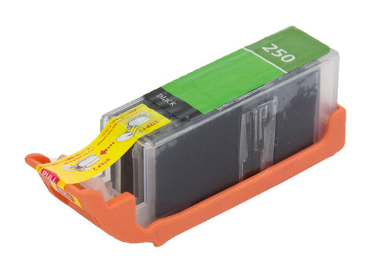 Compatible Canon PGI-250 (PGI-250PGBK) InkJet Cartridge, Pigment Black, 500 High Yield