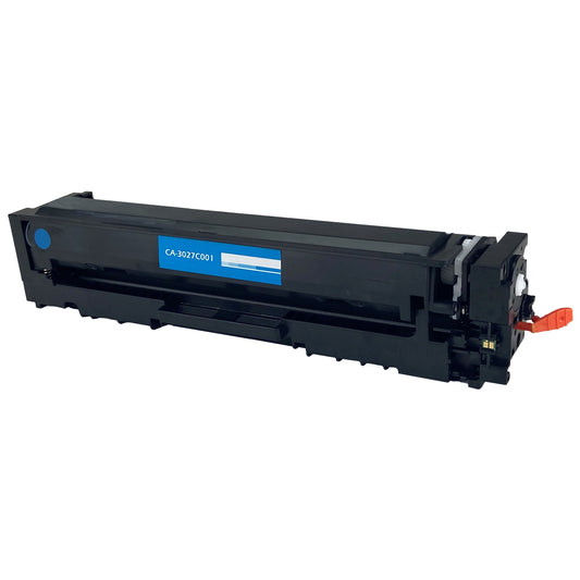 Compatible Canon CRG-054H (3027C001AA) Toner Cartridge, Cyan, 2.3K High Yield