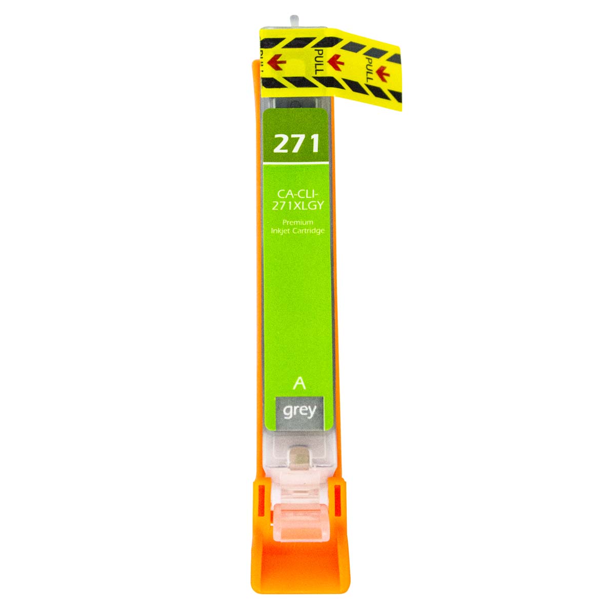 Remanufactured Canon 271XL (CLI-271XLGY) InkJet Cartridge, Gray, 300 High Yield