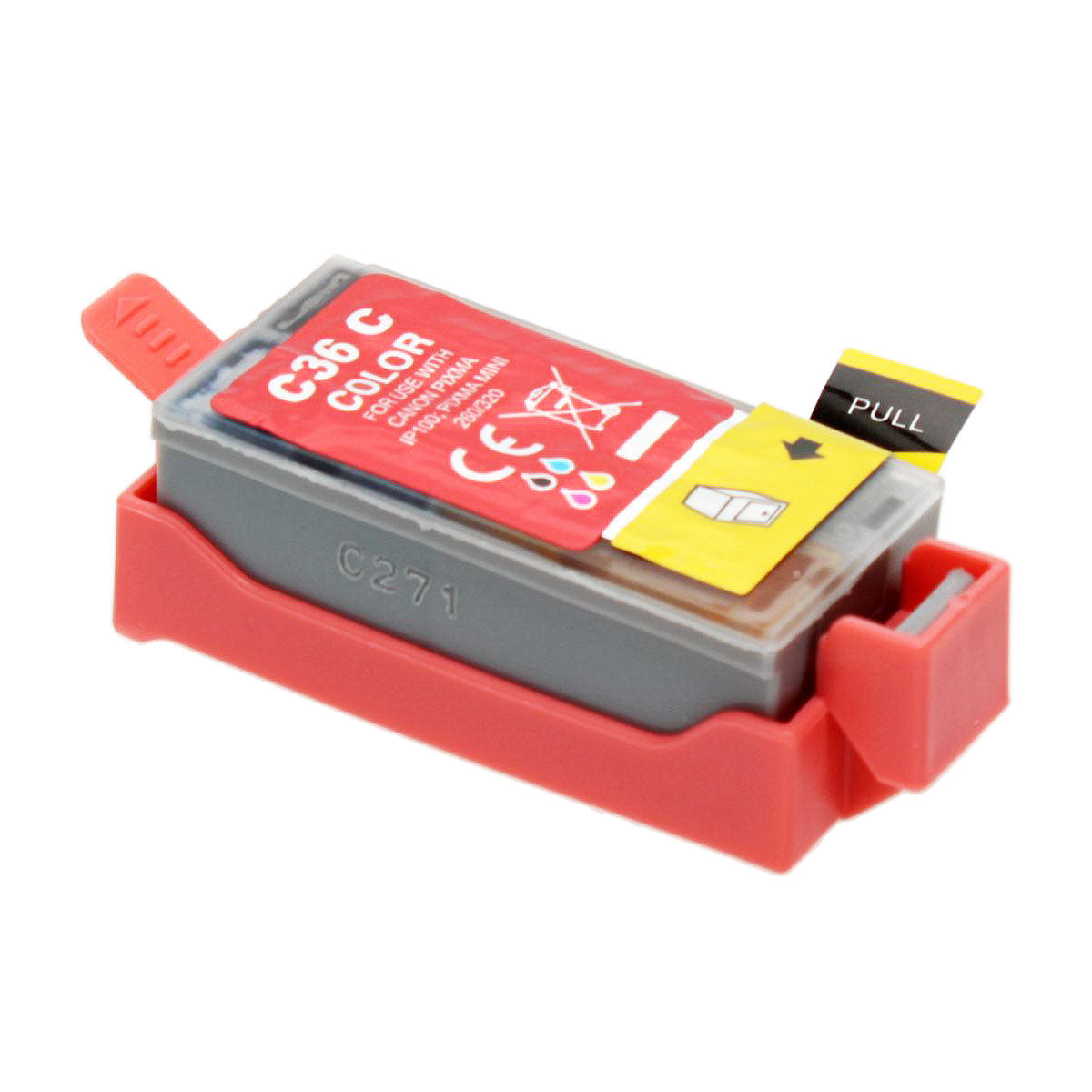 Compatible Canon CLI-36 (1511B002) InkJet Cartridge, Tri-Color, 250 Yield