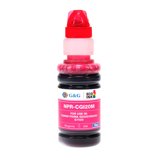 Compatible Canon GI-20 (GI-20M) InkJet Cartridge, Magenta, 70ml