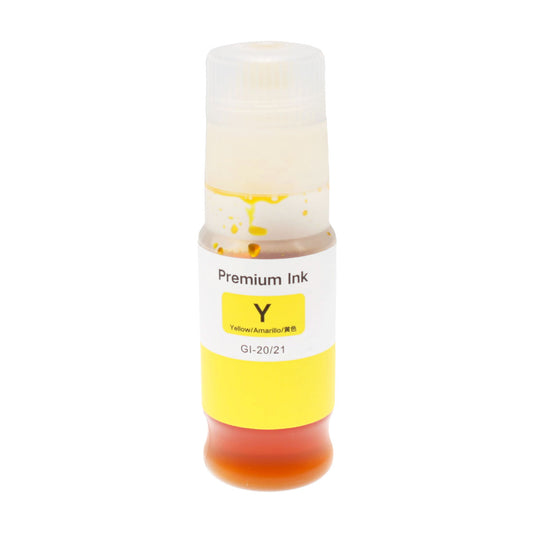 Compatible Canon GI-21Y, GI-21Y (4539C001, 3396C001) Inkjet Bottle, Yellow, 70ml