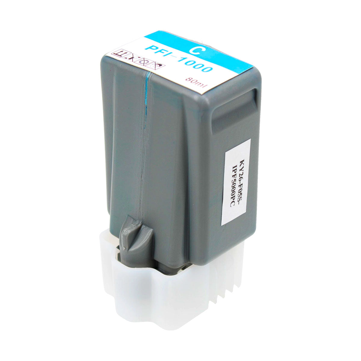 Remanufactured Canon PFI-1000C Wide Format Ink, Cyan, 80 ML