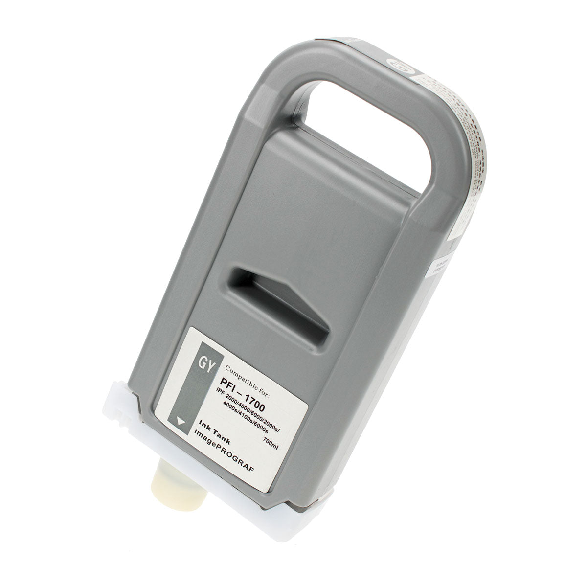 Remanufactured Canon PFI-1700GY (0781C001) Wide Format, Gray, 700ml