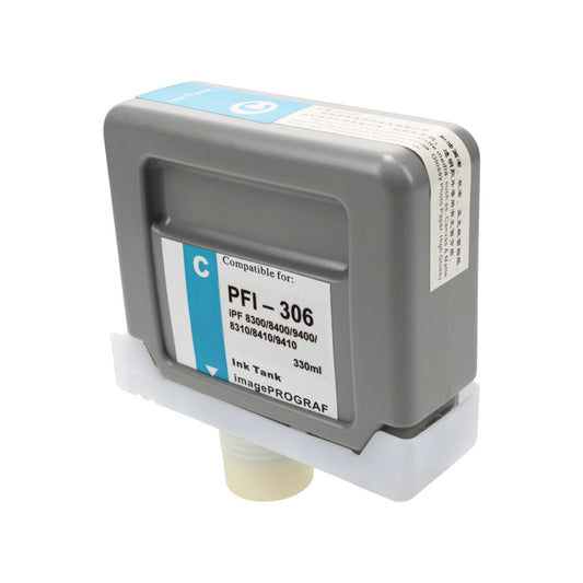 Compatible Canon PGI-306C (6658B001) Wide Format, Cyan, 330ml