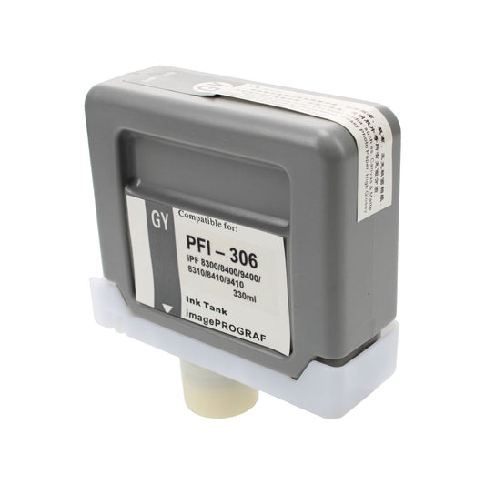 Compatible Canon PFI-306GY (6666B001) Wide Format, Gray, 330ml
