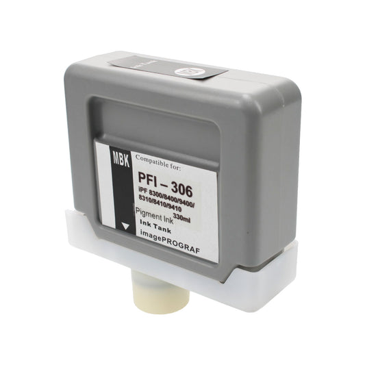Compatible Canon PFI-306MBK (6656B001) Wide Format, Matte Black, 330ml