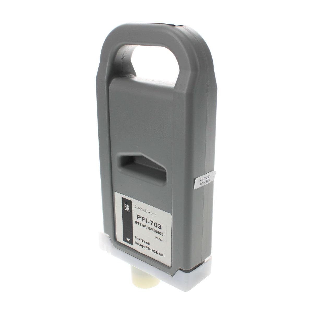 Compatible Canon PFI-703BK (2963B001) InkJet Cartridge, Black, 700ml
