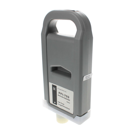 Compatible Canon PFI-703BK (2963B001) InkJet Cartridge, Black, 700ml