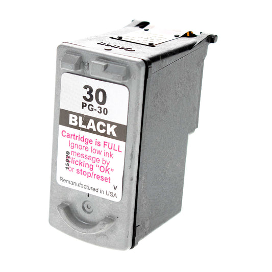 Compatible Canon 30 (PG-30) InkJet Cartridge, Black, 11ML