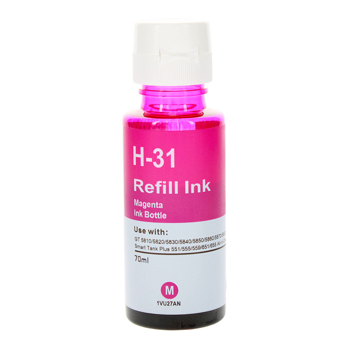 Compatible HP 31 (1VU27AN) Ink Bottle, Managenta, 8000 Yield