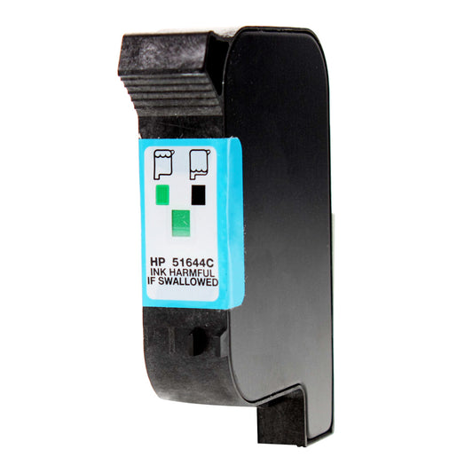 Remanufactured HP 44 (51644C) InkJet Cartridge, Cyan, 200 Yield