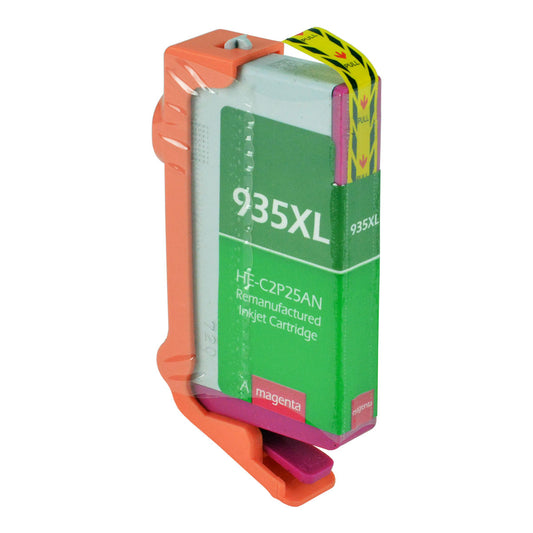 Remanufactured HP 935XL (C2P25AN) InkJet Cartridge, Magenta, 825 High Yield, ., Bulk (No Box)