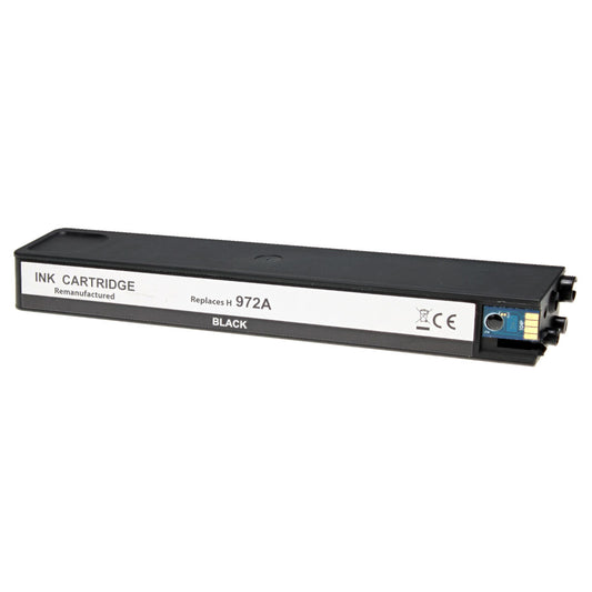 Remanufactured HP 972A (F6T80AN) InkJet Cartridge, Black, 3500 Yield
