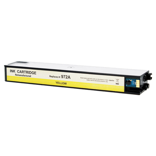 Remanufactured HP 972A (L0R92AN) InkJet Cartridge, Yellow, 3000 Yield