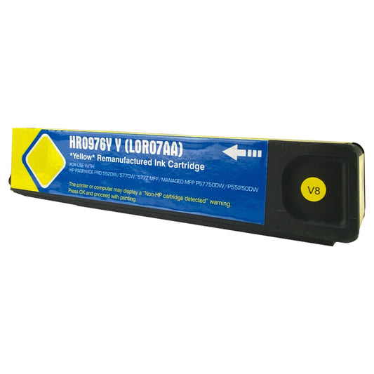 Remanufactured HP 976Y (LOR07A) InkJet Cartridge, Yellow, 13K Extra High Yield