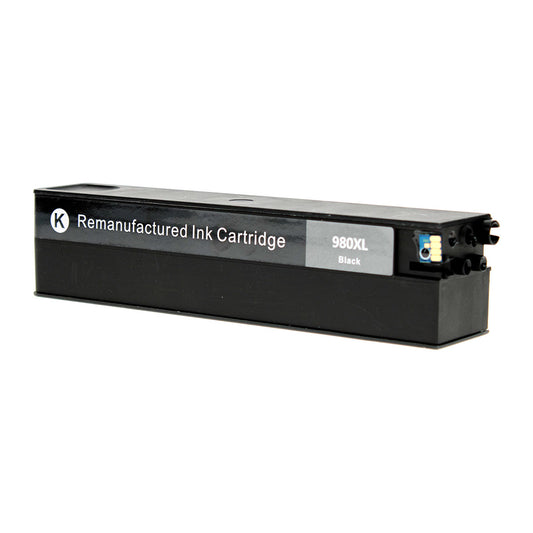 Remanufactured HP 980 (D8J10A) InkJet Cartridge, Black, 10K Yield
