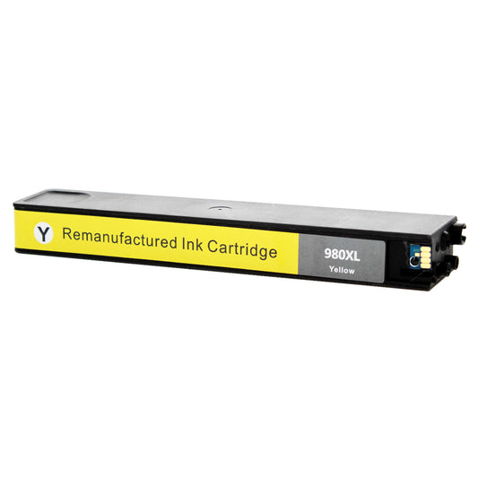 Remanufactured HP 980 (D8J09A) InkJet Cartridge, Yellow, 6.6K Yield