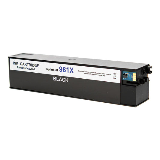 Remanufactured HP 981XL (L0R12A) InkJet Cartridge, Black, 11K High Yield