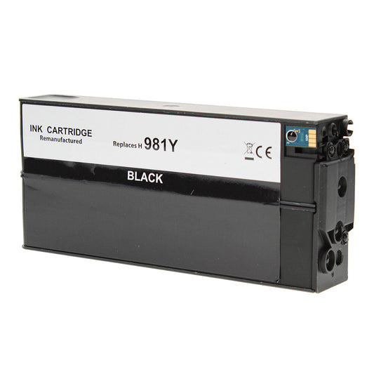 Remanufactured HP 981Y (L0R16A) InkJet Cartridge, Black, 20K Extra High Yield