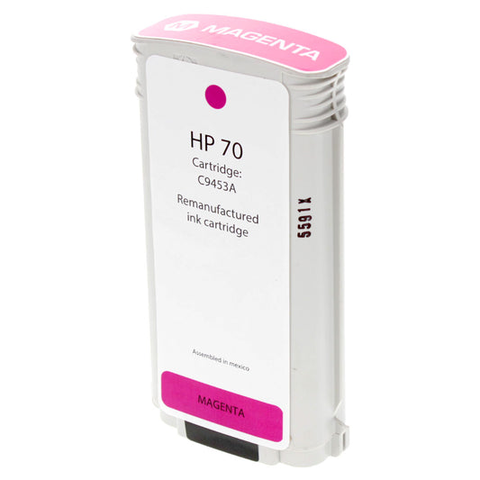 Remanufactured HP 70 (C9453A) Wide Format, Magenta, 130ml Yield