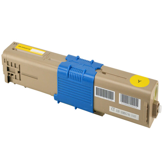 Remanufactured Okidata C530 (44469719) Toner Cartridge, Yellow, 5K High Yield