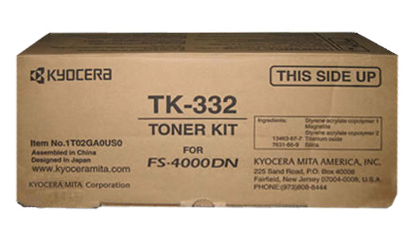 Compatible Kyocera Mita TK-332 (1T02GA0US0) Toner Cartridge, Black, 20K Yield