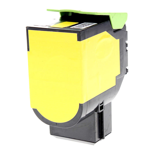 Remanufactured Lexmark CX510 (80C1XY0) Toner Cartridge, Yellow, 4K Extra High Yield