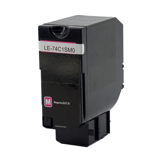 Remanufactured Lexmark 74C1SM0 Toner Cartridge, Magenta, 7K Yield, Made in USA