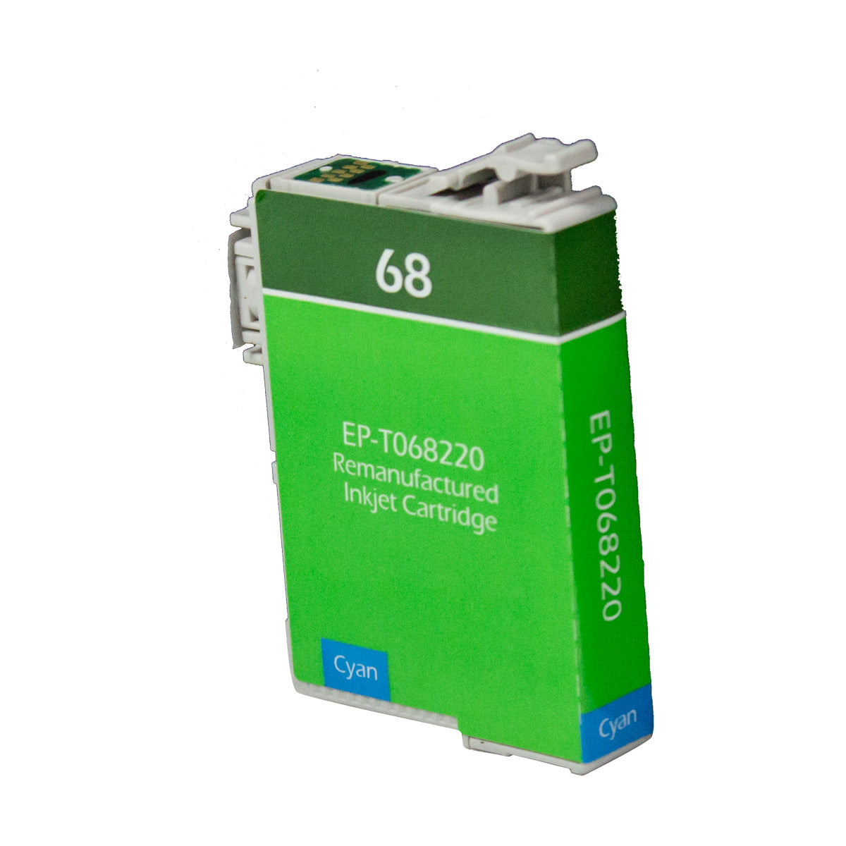 Remanufactured Epson 68 (T068220) InkJet Cartridge, Cyan, 9ml