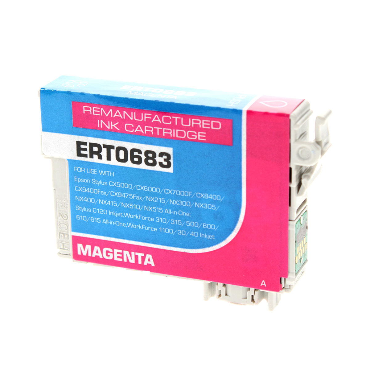 Remanufactured Epson 68 (T068320) InkJet Cartridge, Magenta, 9ml