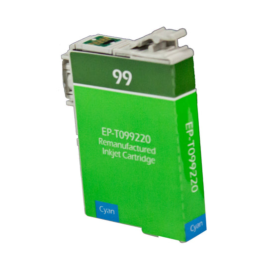 Remanufactured Epson 99 (T099220) InkJet Cartridge, Cyan, 450 Yield