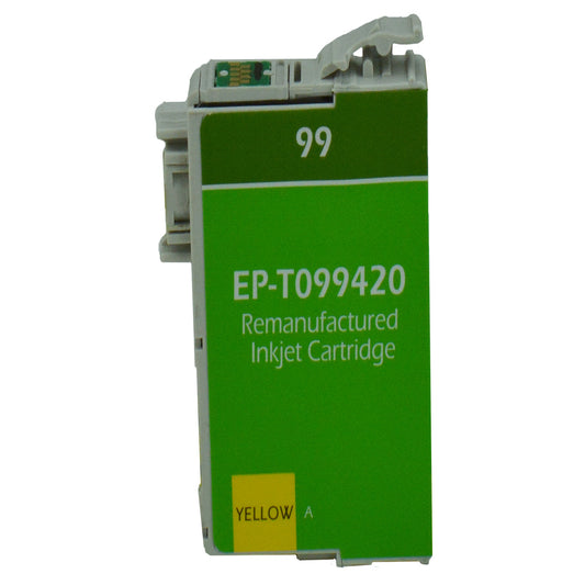 Remanufactured Epson 99 (T099420) InkJet Cartridge, Yellow, 450 Yield