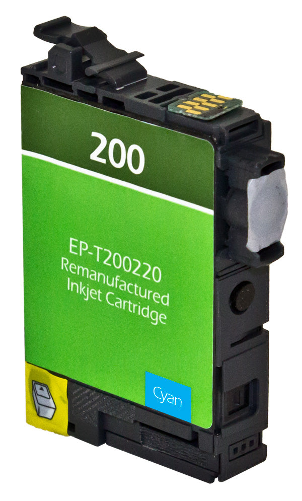 Remanufactured Epson 200XL (T200XL220) InkJet Cartridge, Cyan, 450 High Yield