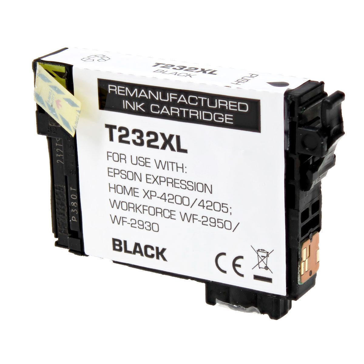 Remanufactured Epson 232Xl (T232XL120) Inkjet Cartridge, Black, 380 High Yield, 380 High Yield